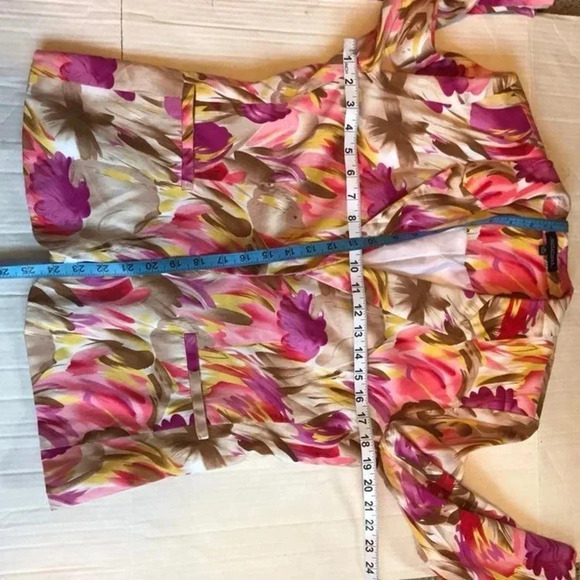 Notations y2k Florals prints 1 Button blazer jacket career wear women size M - Picture 3 of 6